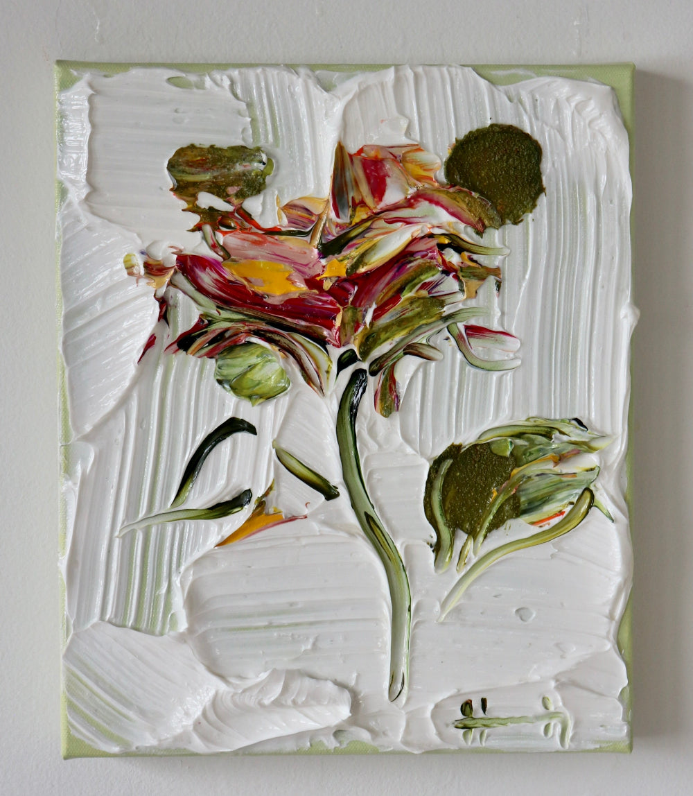 A Passing Flower. Hannah Jane. Original floral painting 