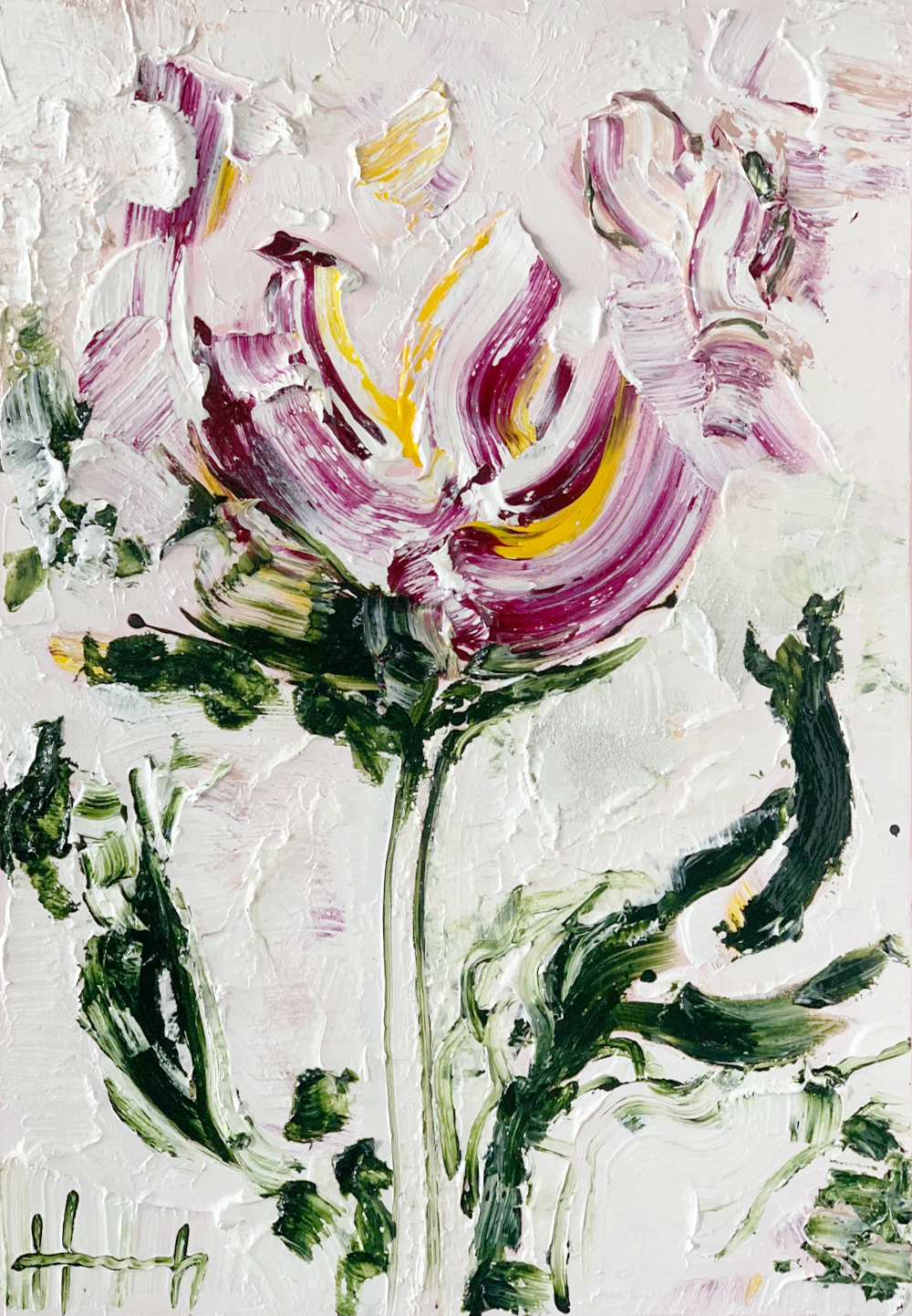 Floating in my Dreams Original floral painting Hannah Jane