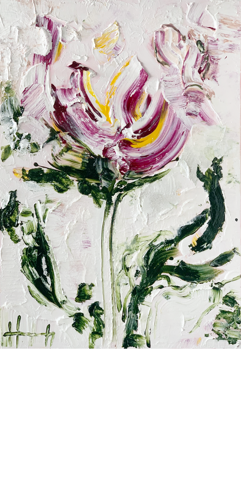 Floating in my Dreams Original floral painting Hannah Jane