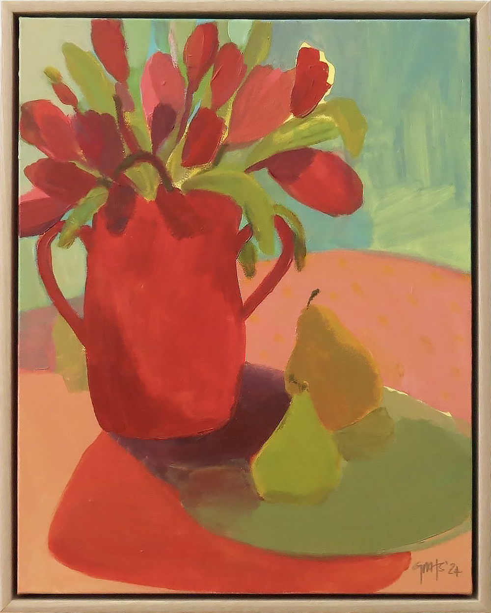 Red Tulips Painting Georgina Hoby Scutt The Happiness Project