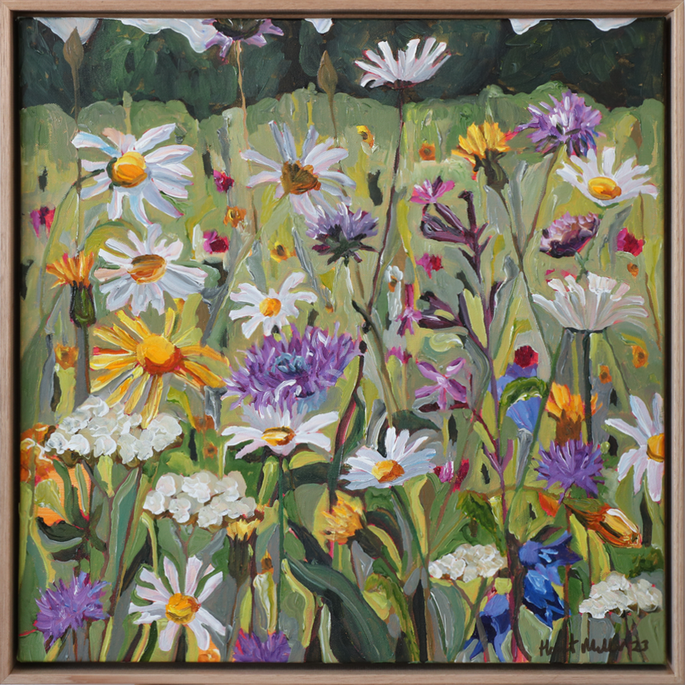 Hagley Park Wild Flower 2 original painting Harriet Millar