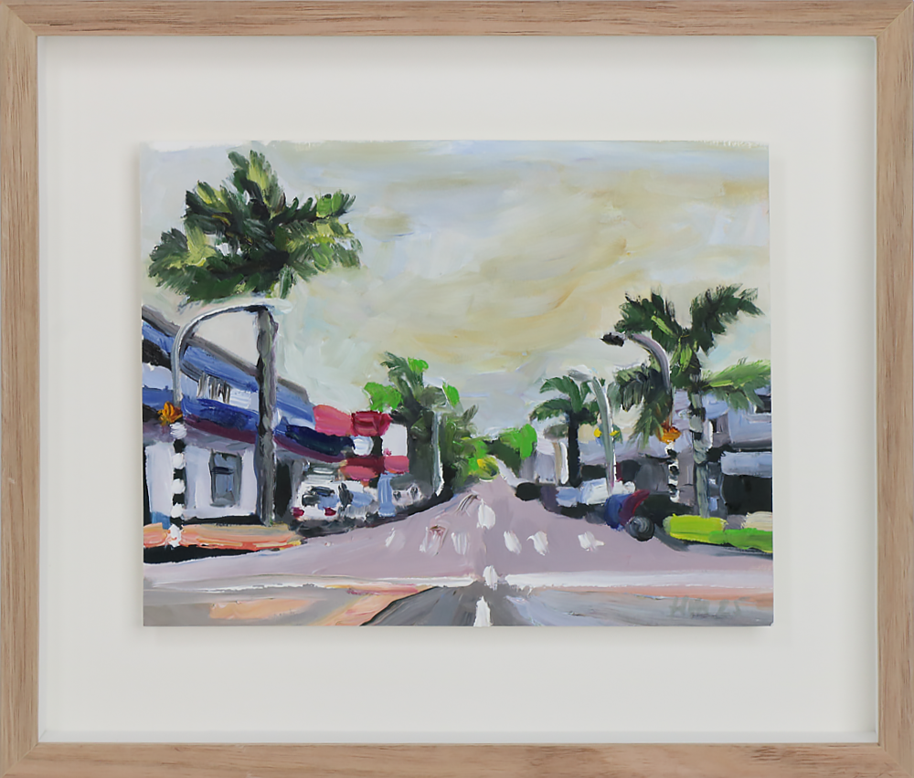 The Village, St Heliers, oil study on paper. Harriet Millar