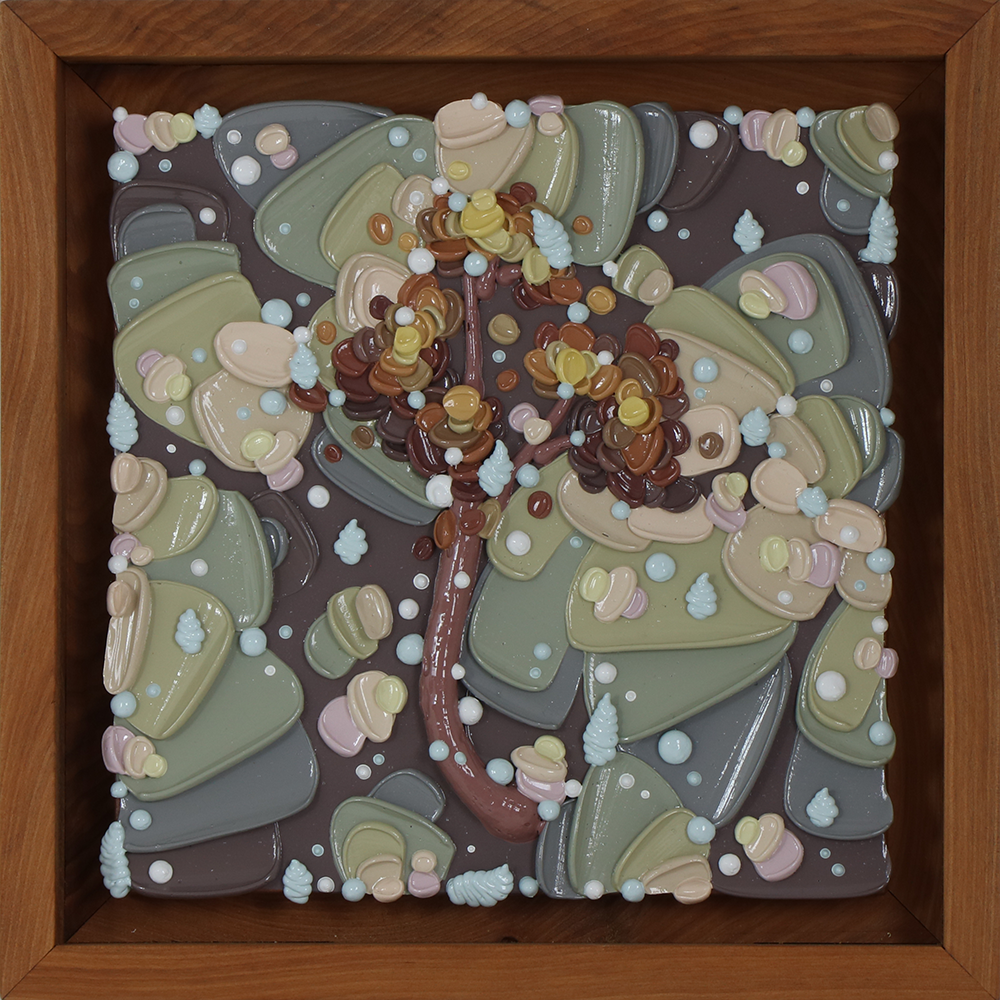 Josh Davison | Mini Bergenia | Original Painting | In Colour Exhibition 2025 | Turua Gallery