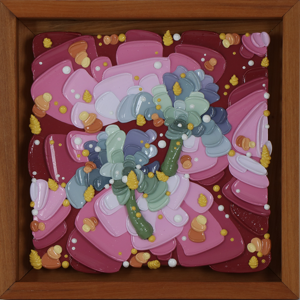 Josh Davison | Mini Iris | Original Painting | In Colour Exhibition 2025 | Turua Gallery