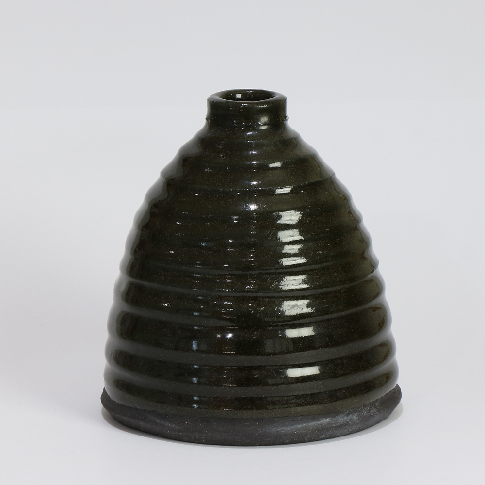 Wheel thrown stoneware Vase #132 Jacqueline Kampen