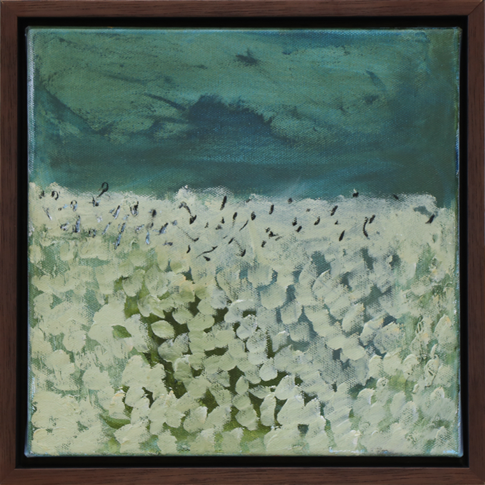 Heaven's Oil & Charcoal on canvas James Watkins