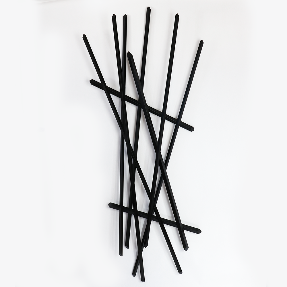 Pick Up Sticks | Timber Sculpture | Jamie Adamson | Duality Exhibition