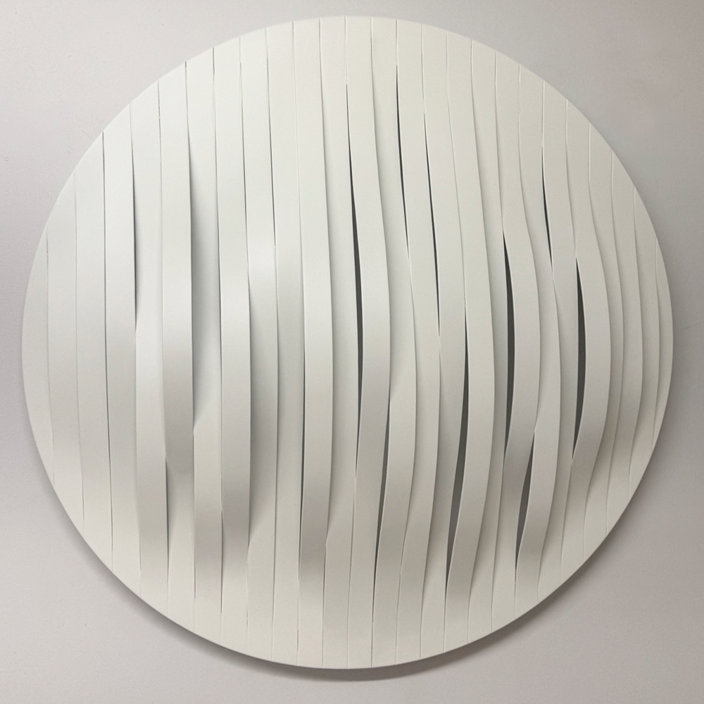 Pin Stripes | Jamie Adamson | Steam Bent Timber | Wall Sculpture | Shift into Neutral Exhibition | Turua Gallery