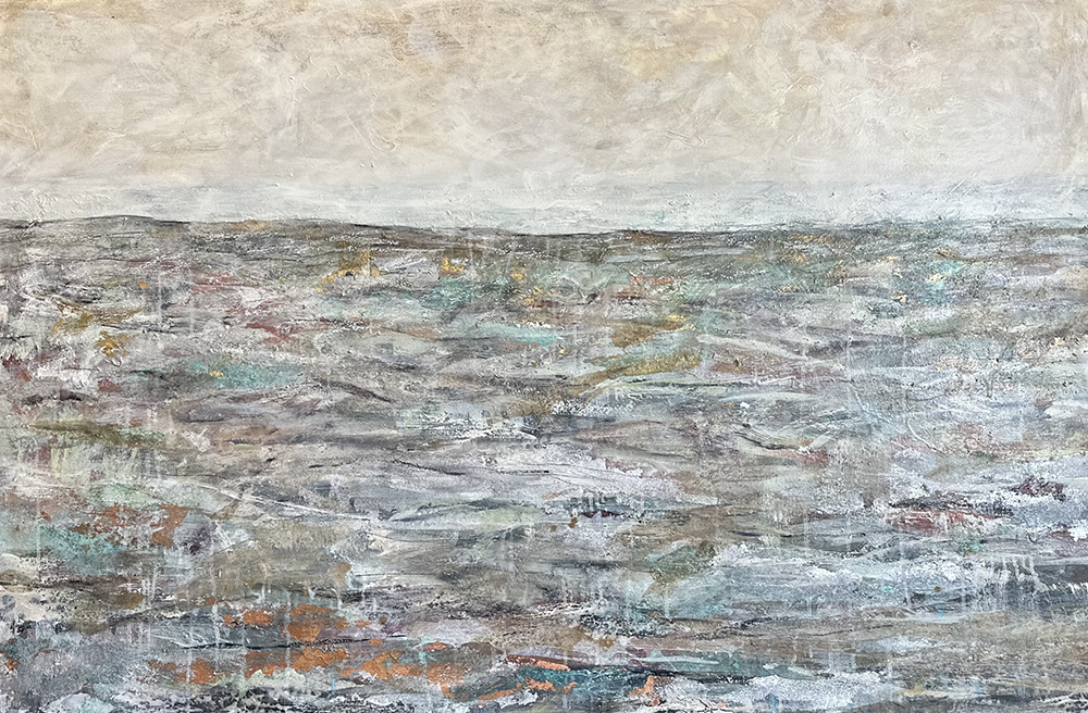 At The Horizon Mixed Media on canvas by Jody Hope Gibbons