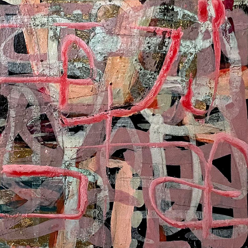 Common Threads I, 2005 | Jody Hope Gibbons | Mixed Media on board | Painting  Turua Gallery