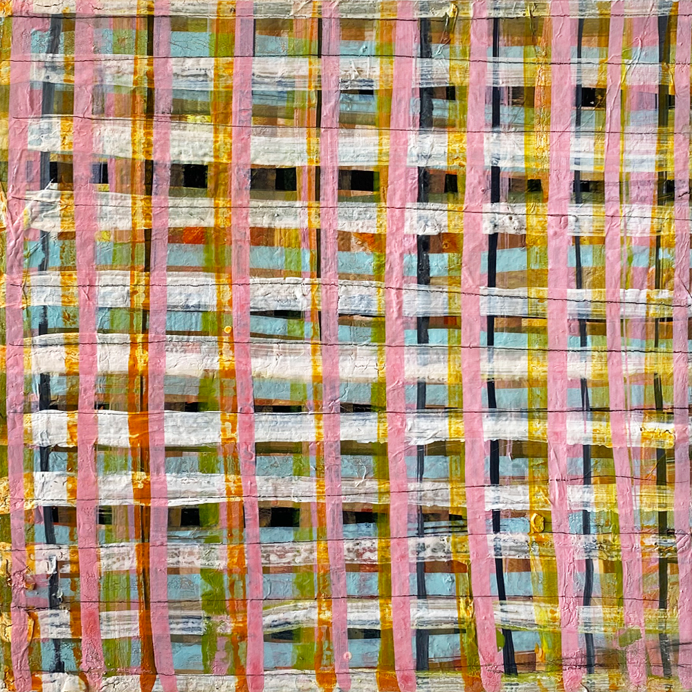 Gingham Block 5 Painting | Jody Hope Gibbons