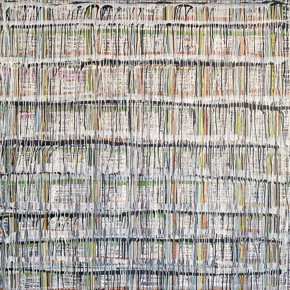 Green Thatch Original painting by Jody Hope Gibbons