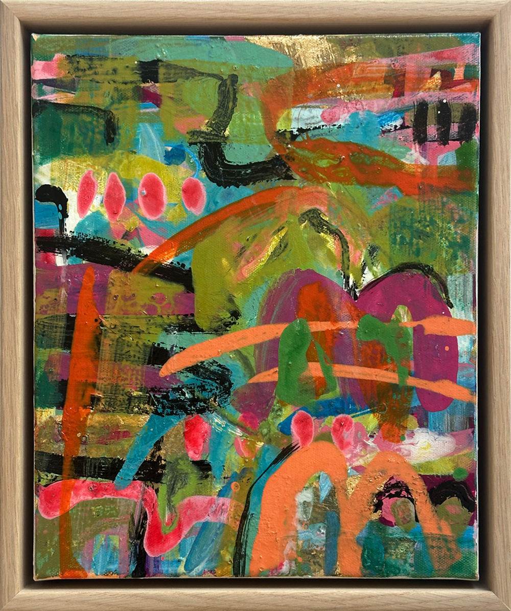 Peaks 2 abstract original painting Jody Hope Gibbons