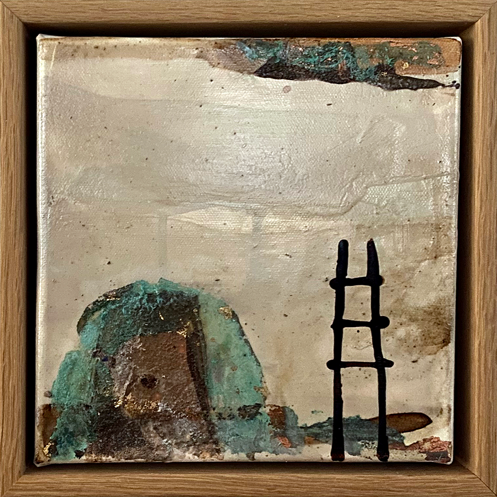 Pieces of Paradise 1, 2022 | Jody Hope Gibbons | Mixed Media on 
canvas | painting | Turua Gallery