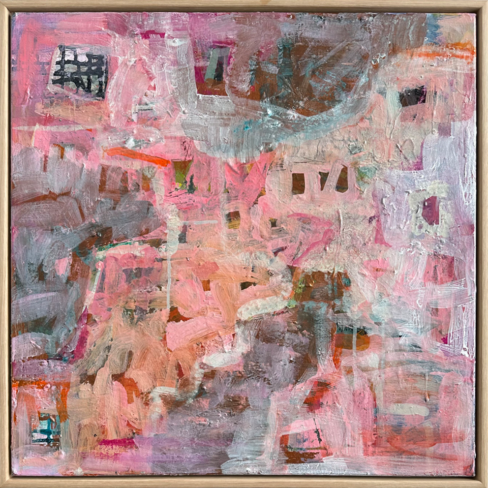Mixed media on canvas Pink Passion Jody Hope Gibbons 
