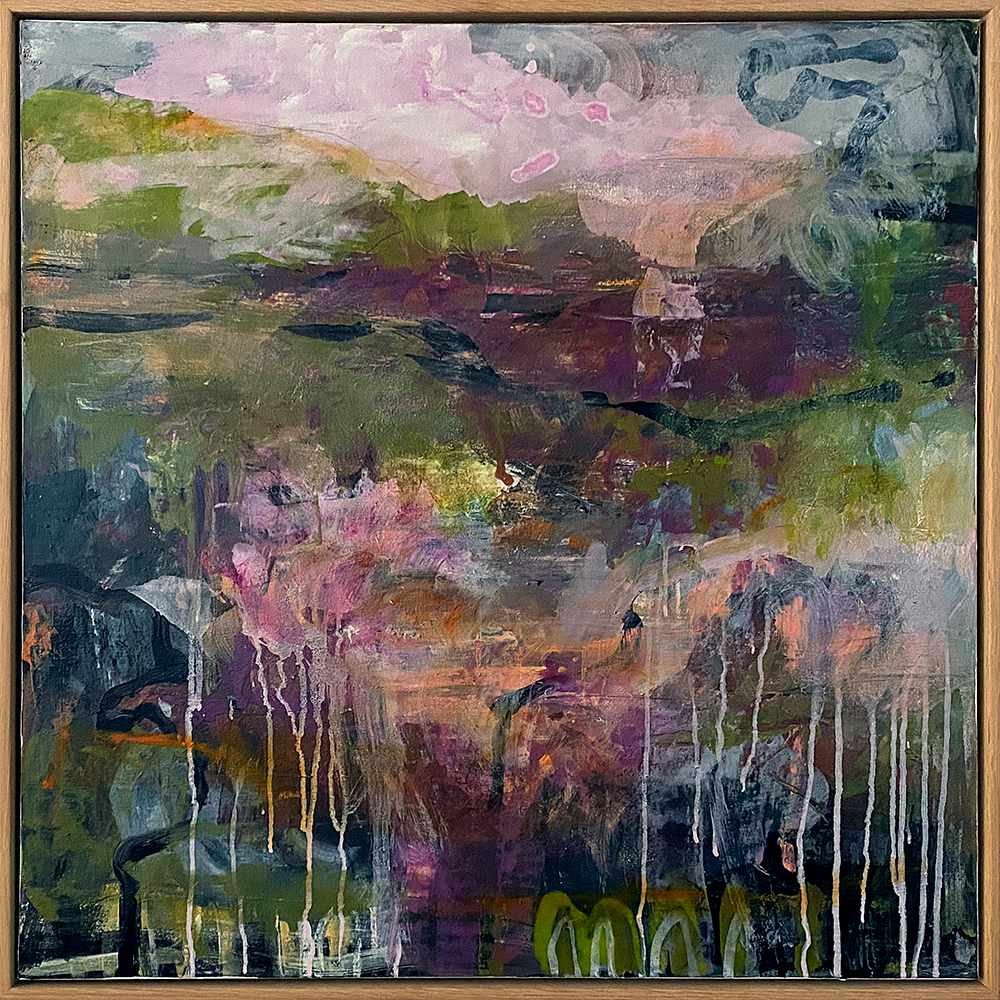 Purple Haze | Jody Hope Gibbons | Mixed Media on canvas | Painting | Turua Gallery