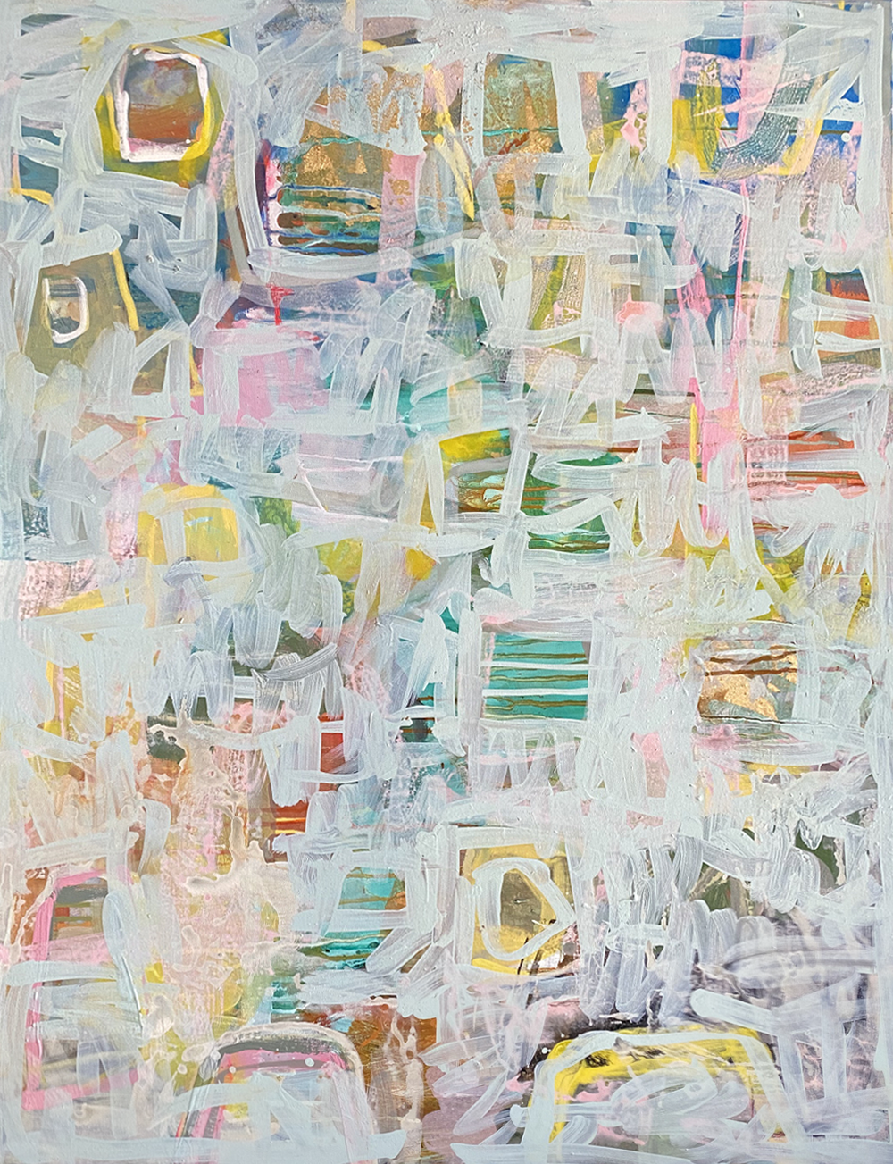 Sheer 2 mixed media painting Jody Hope Gibbons