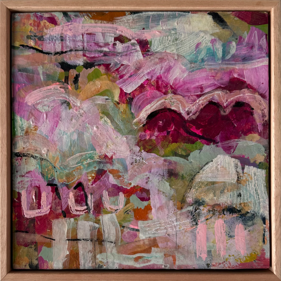 Sweet Land Study, mixed media painting on canvas, Jody Hope Gibbons 