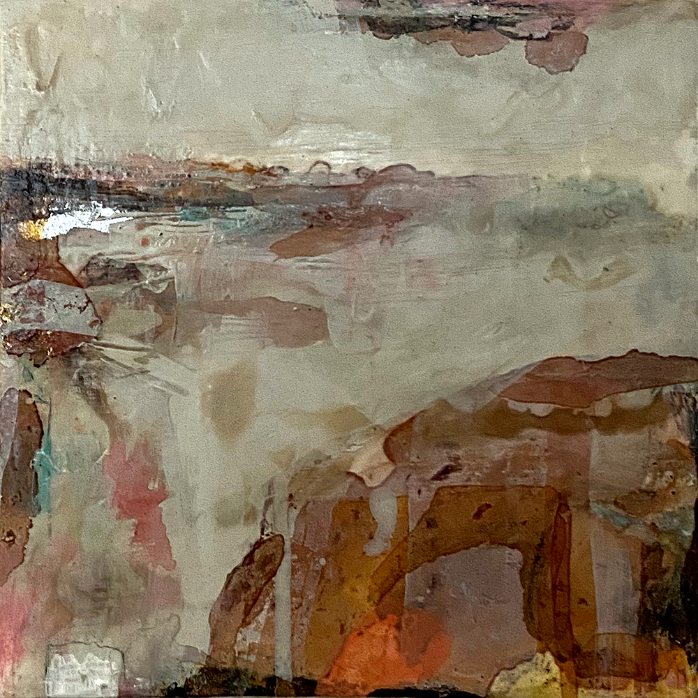 Veiled Landscape, 2026 | Jody Hope Gibbons | Mixed Media on board |  painting | Turua Gallery
