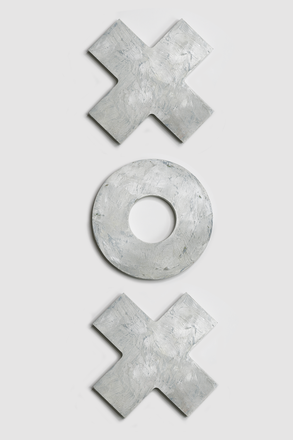 Whitewash XOX on custom wood by Jody Hope Gibbons