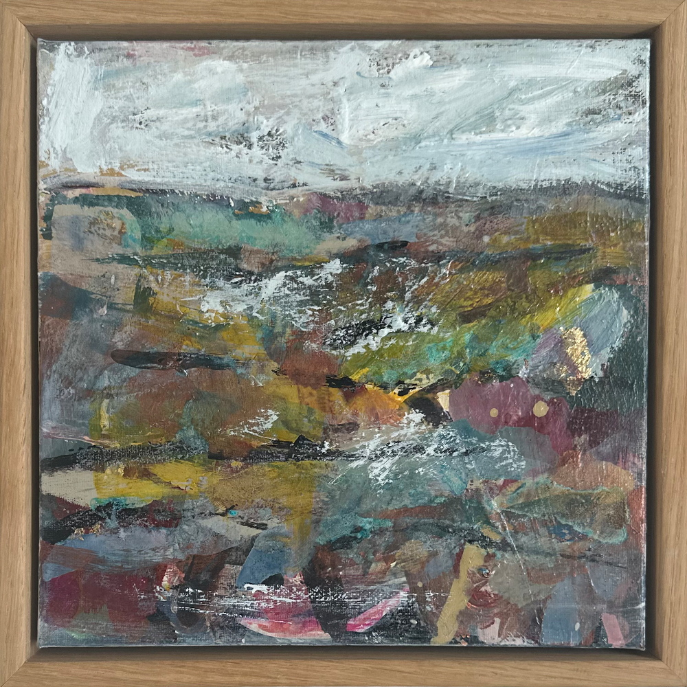 On The Coastline mixed media on canvas Jody Hope Gibbons 