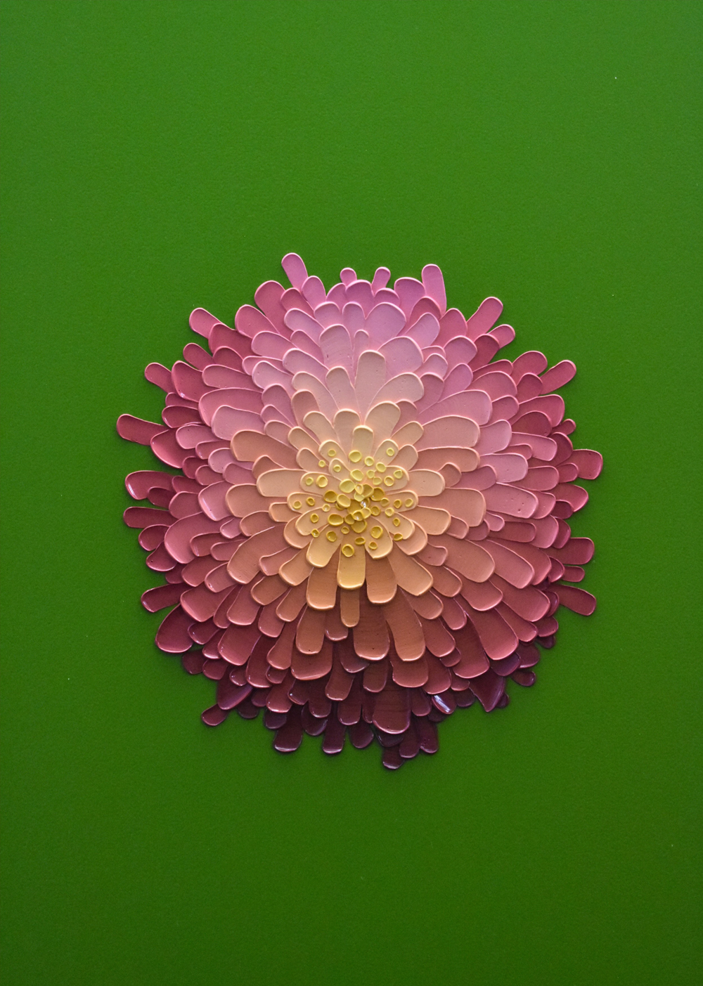 Chrysanthemum oil on canvas by Josh Davison