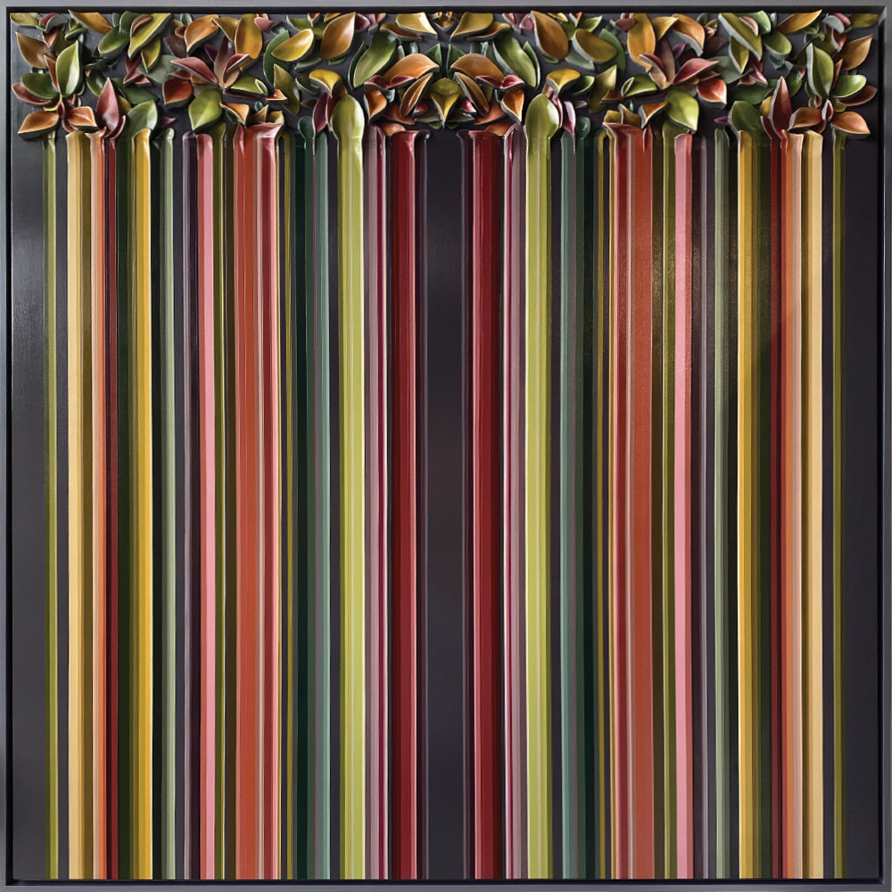 Trip Past The Garden Josh Davison Oil & Wood Sculpture