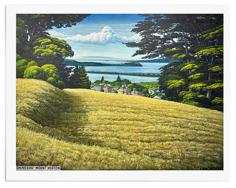 Ōhinerau - Mt Hobson | Josh Lancaster | Limited Edition Print | Turua Gallery