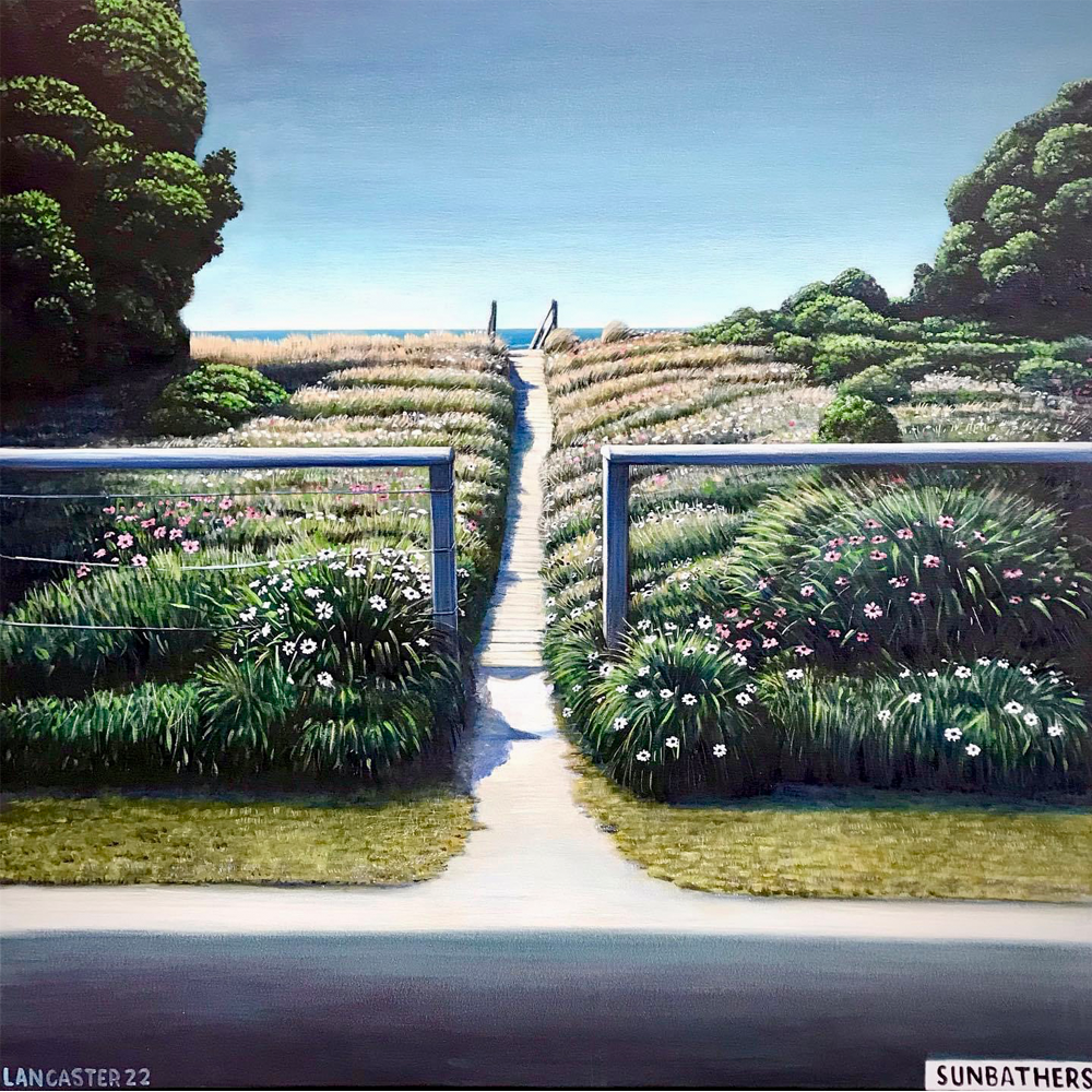 Sunbathers limited edition print Josh Lancaster