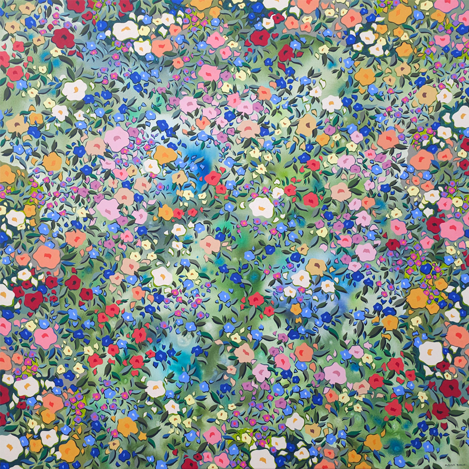 Alicia Beech | Kindred Exhibition | Catching the Light | Original Painting | Turua Gallery | Floral