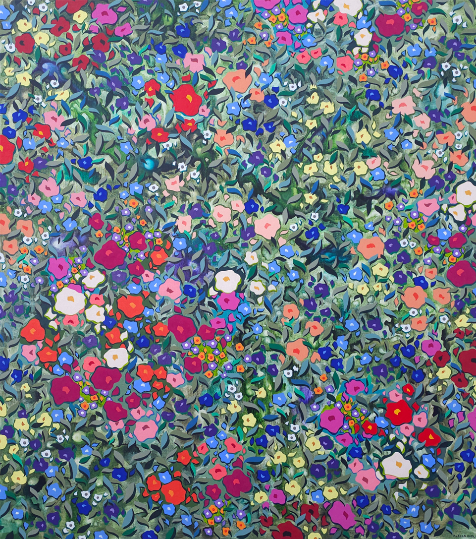 Alicia Beech | Kindred Exhibition | Petunia | Original Painting | Turua Gallery | Floral