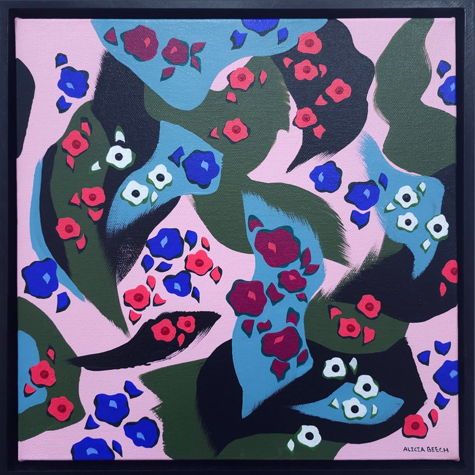 Alicia Beech | Kindred Exhibition | Rose | Original Painting | Turua Gallery | Floral