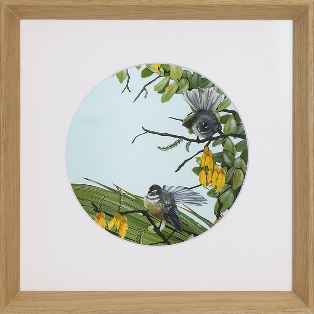 Fantails 2 | Kirsty Nixon | Print | Turua Gallery
