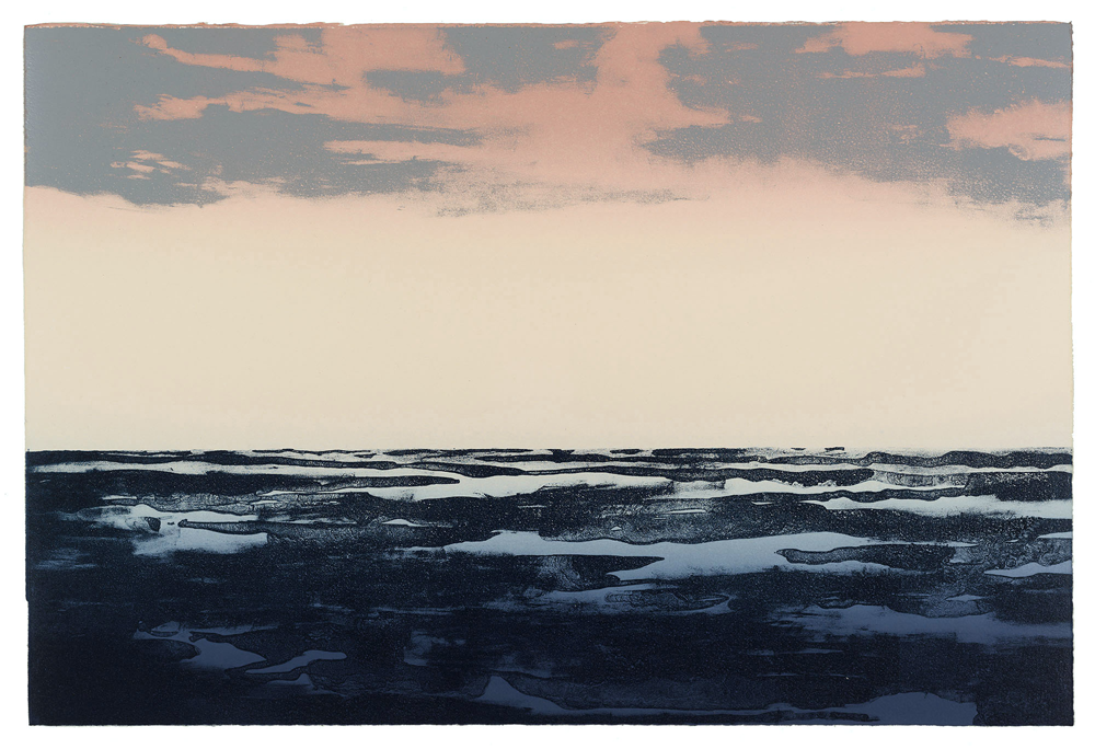Kylie Rusk East Coast Vista Lithography Painting 