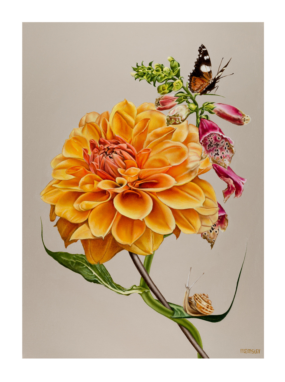 If A Snail, Be A Snail Limited Edition print Margaret Emsley