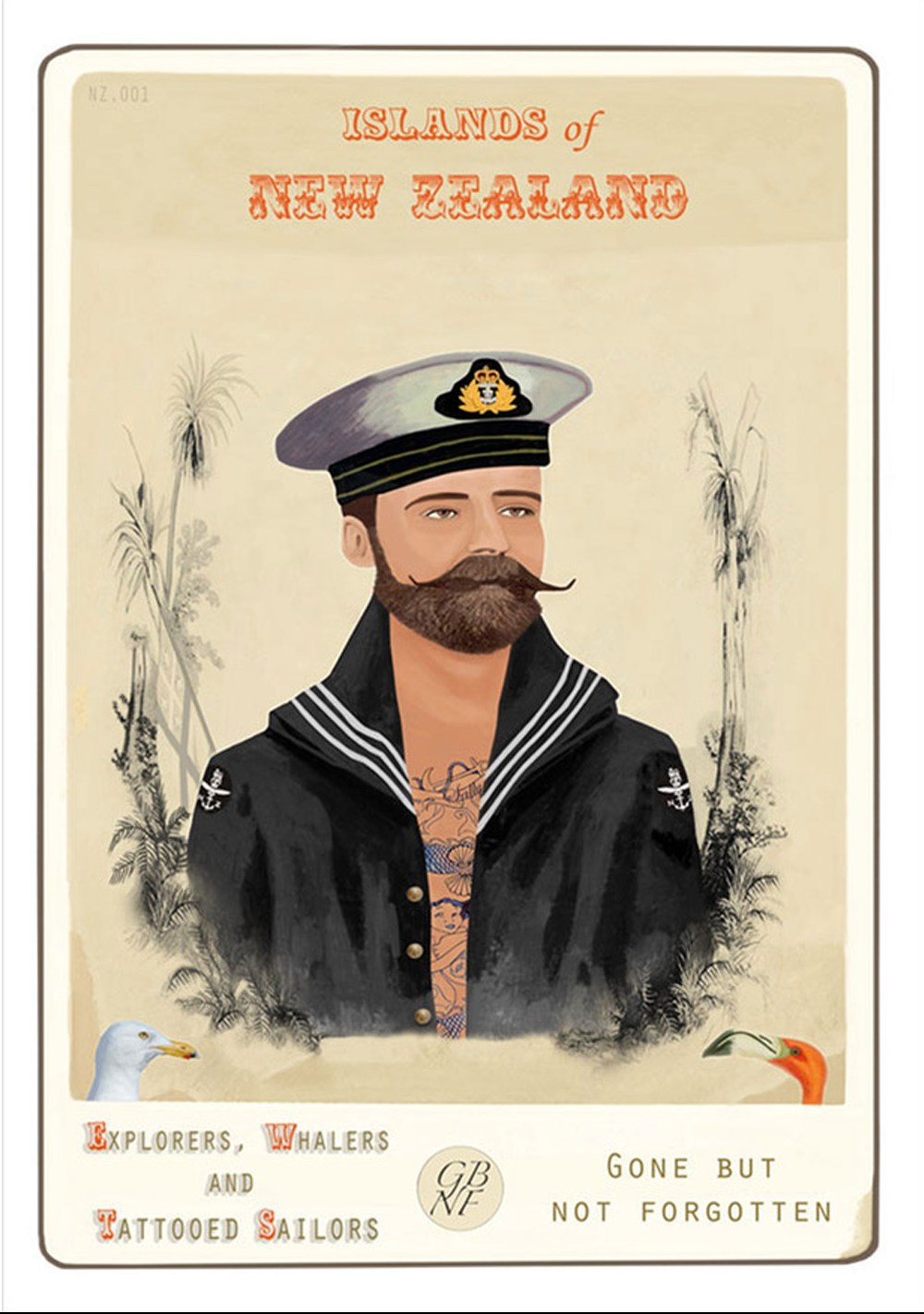 Explorers, Whales & Tattooed Sailors limited edition prints Marika Jones