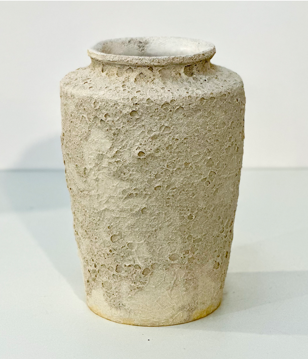 Reverence I | Michelle Huizinga | Wheel thrown stoneware, glazed and woven with hemp | Shift into Neutral Exhibition | Turua Gallery