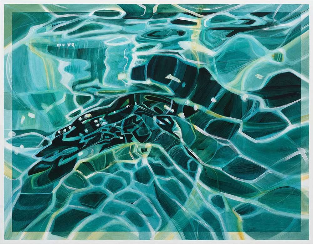 Blue Lagoon painting Michelle McIver