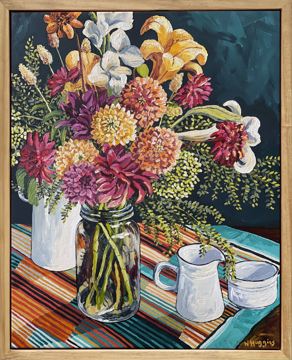 The Summer Bunch original painting, still life bu Narelle Huggins