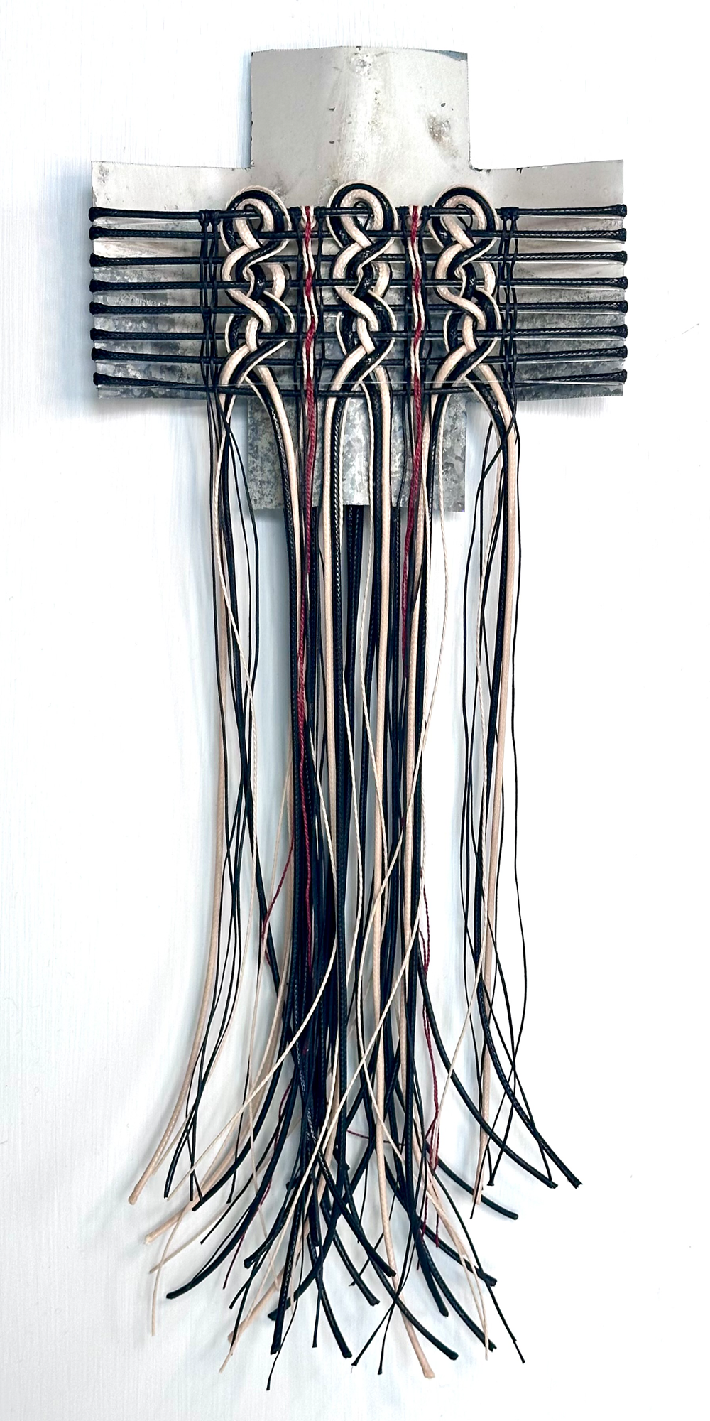 Tamaki Cloak | Gilly Sheffield | Corrugated Rescued Iron | Sculpture | Neighbourhood 2026 Exhibition | Turua Gallery