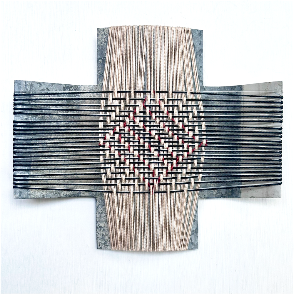Tamaki 2 | Gilly Sheffield | Corrugated Rescued Iron | Sculpture | Neighbourhood 2026 Exhibition | Turua Gallery