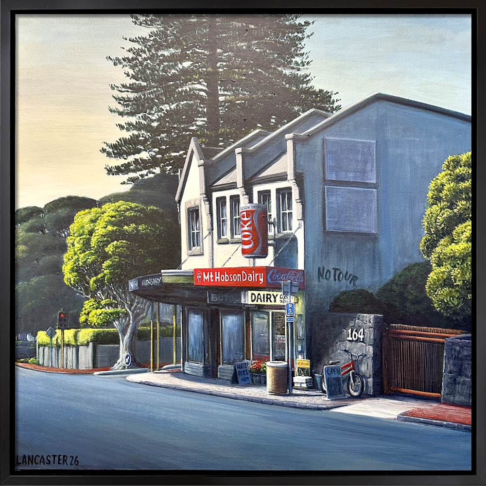 MOUNT HOBSON DAIRY, 2026 | Josh Lancaster | Auckland | Original Artwork | Painter | Neighbourhood 2026 Exhibition | Turua Gallery
