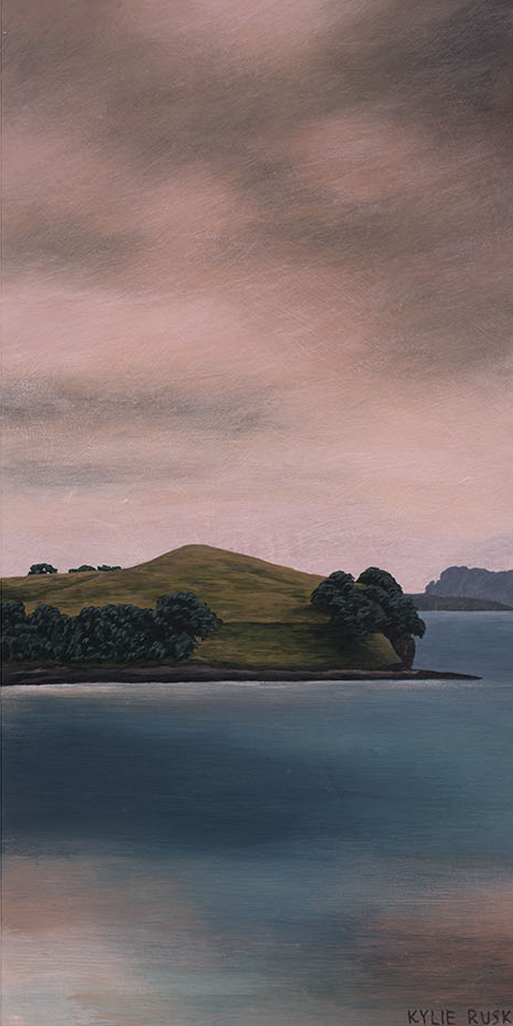 Twilight over Browns Island | Kylie Rusk | Original Artwork | Neighbourhood 2026 Exhibition | Turua Gallery