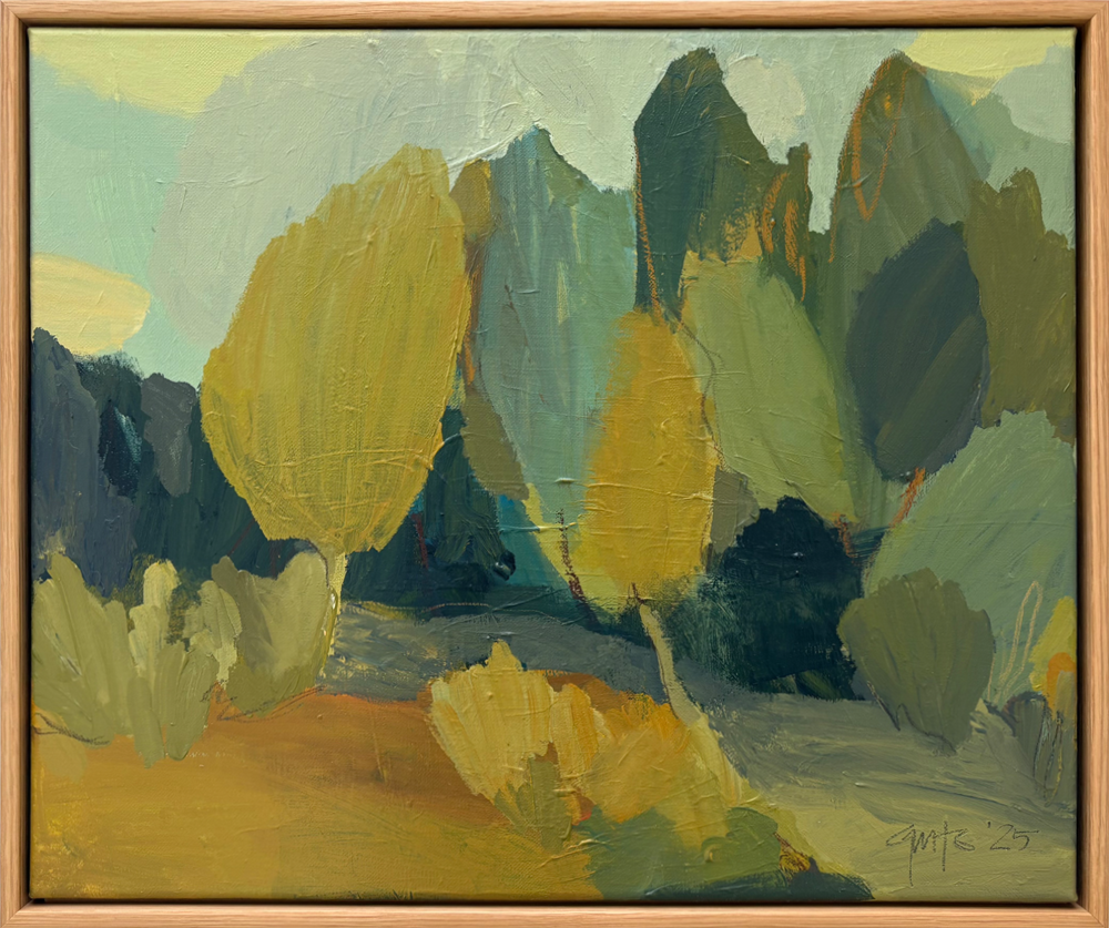 Travelling South Original painting Georgina Hoby Scutt "Our Backyard" exhibition