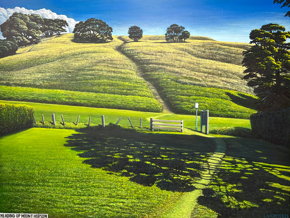 Heading Up Mount Hobson, 2025 Josh Lancaster, limited edition giclee print
