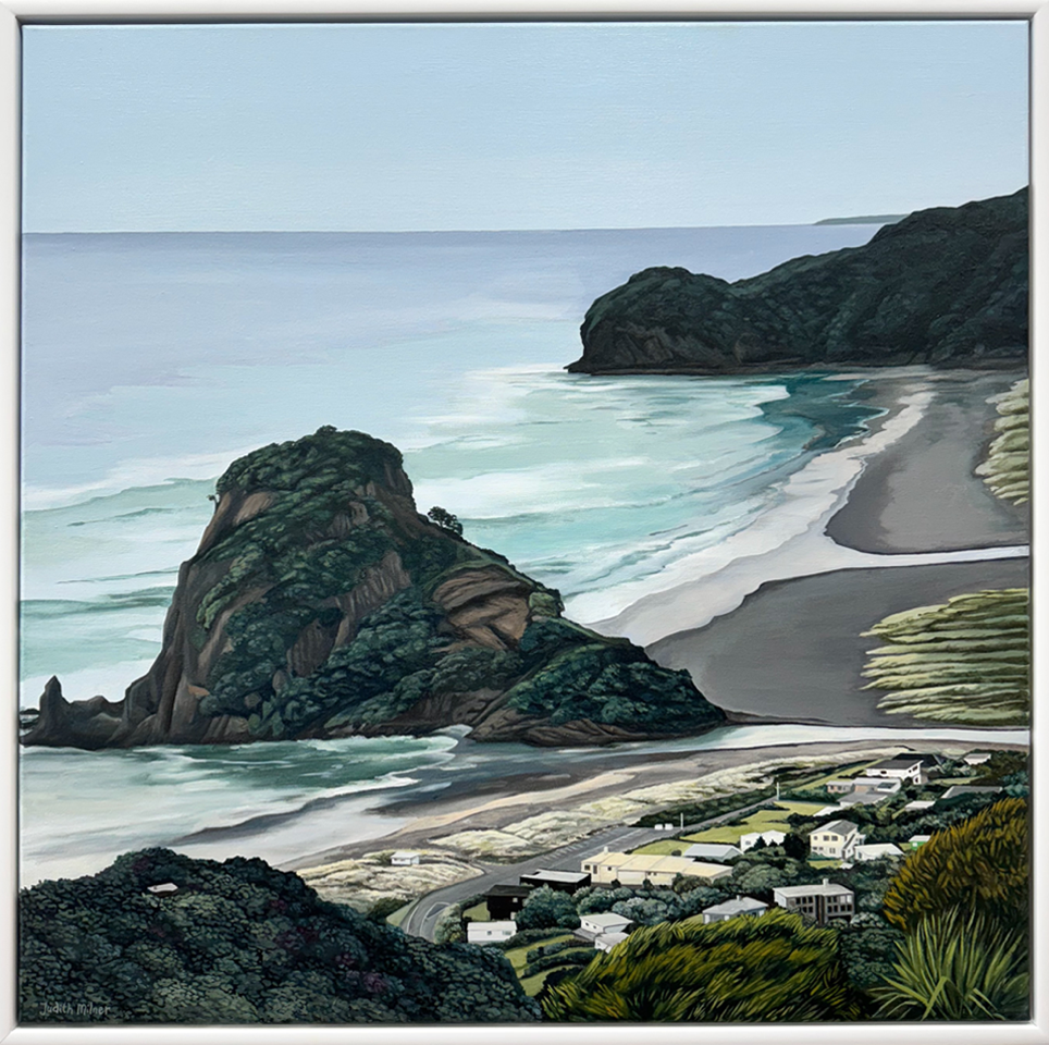 Pride of Piha Judith Milner Original Painting &quot;Our Backyard&quot; Exhibition