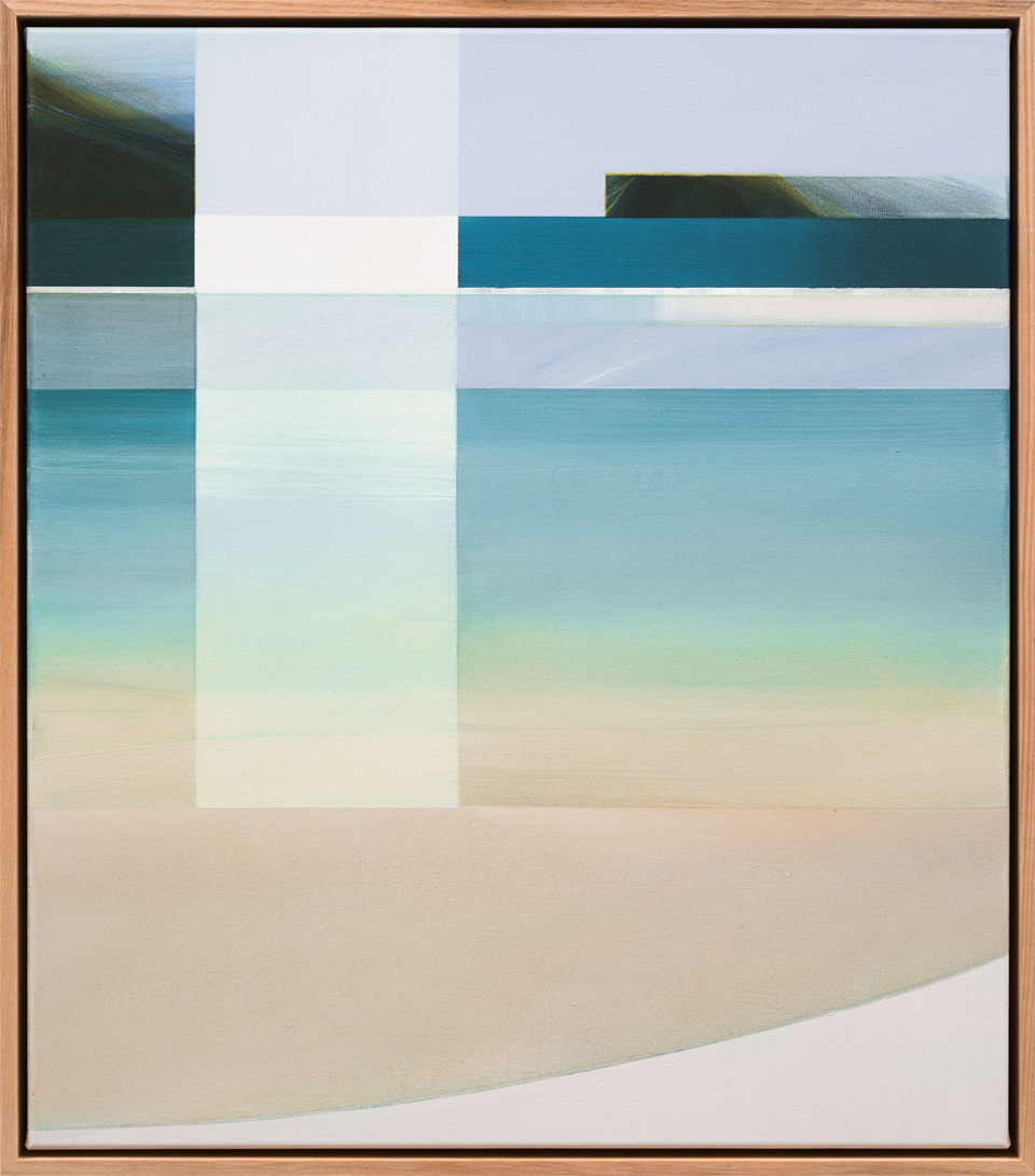 Beach Bar Michelle McIver Original painting &quot;Our Backyard&quot; exhibition
