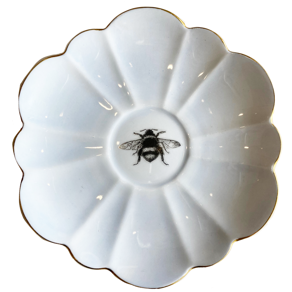 Bee White Upcycled Fine China Philina Den Dulk