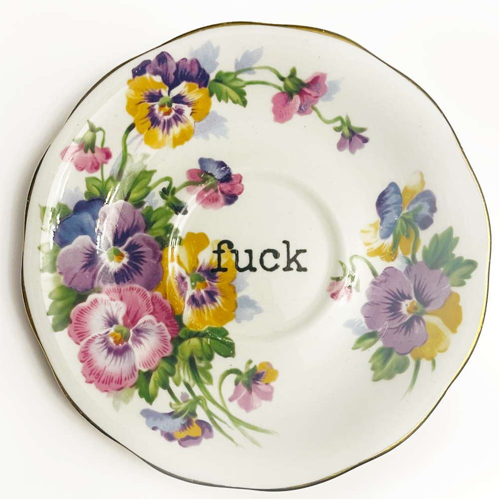 For Fucks Sake Blossom | Upcycled China | Philina Den Dulk