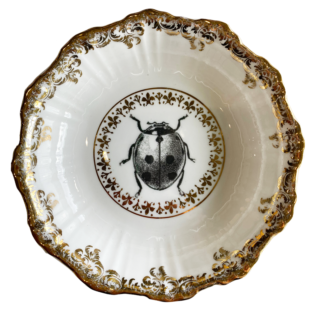 Ladybird Ornate Upcycled Fine China Philina Den Dulk 